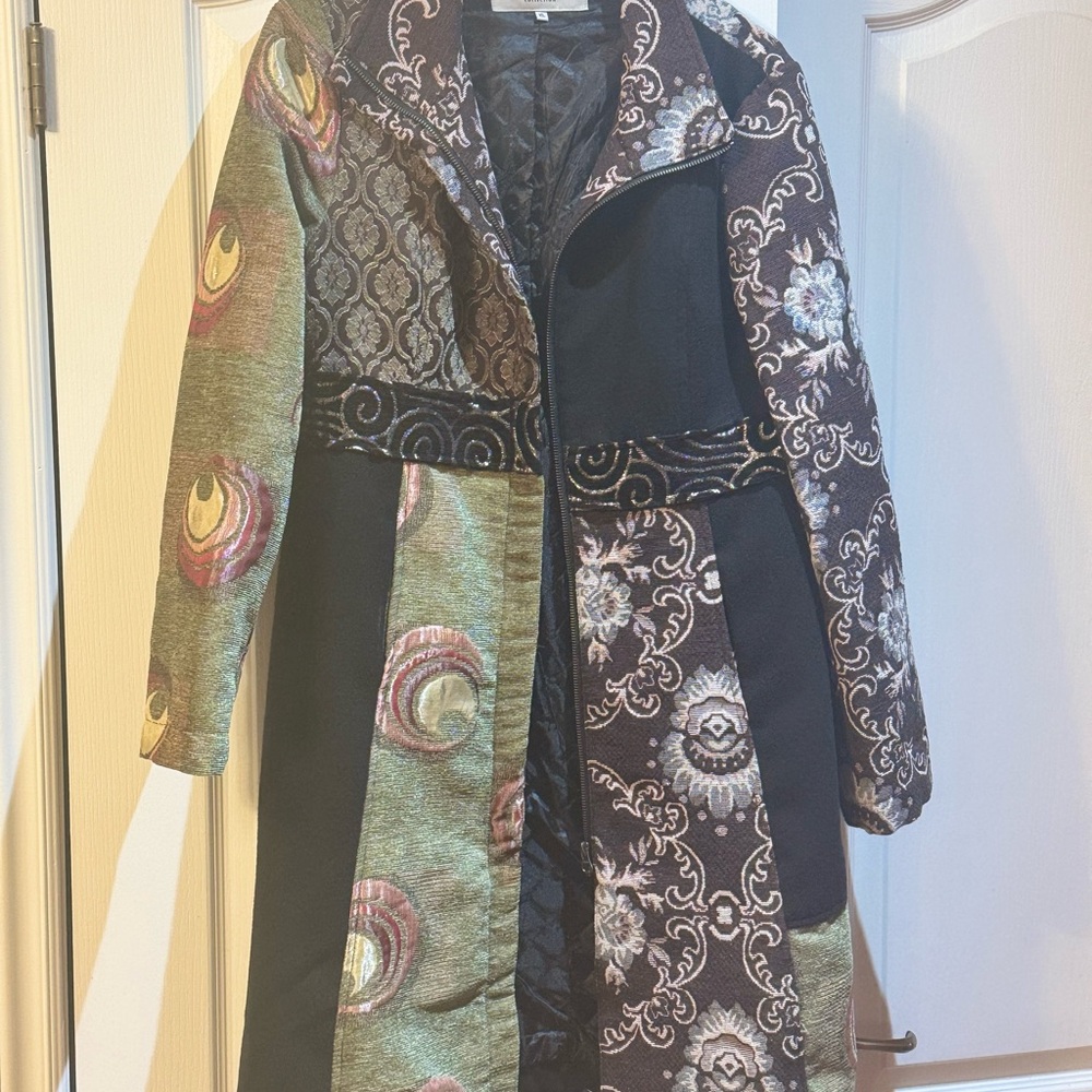 Women's Multicolor Patterned Coat